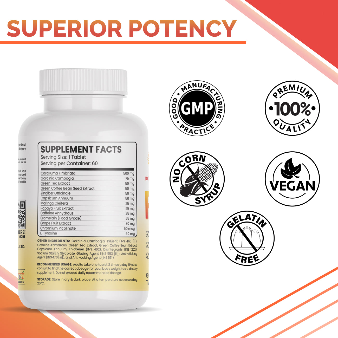 Fat Burner - Weight Loss Supplement Tablet 60 Pcs Pack - Image 4