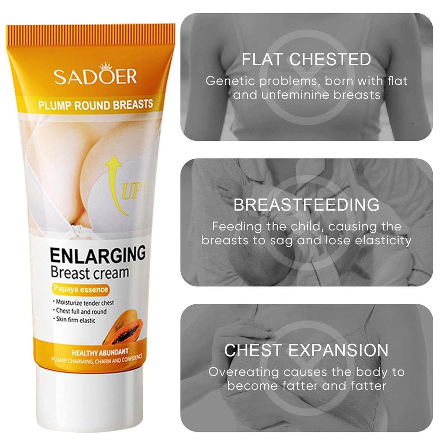 SADOER - Papaya Essence Body Firming & Nourishing Cream - Image 3